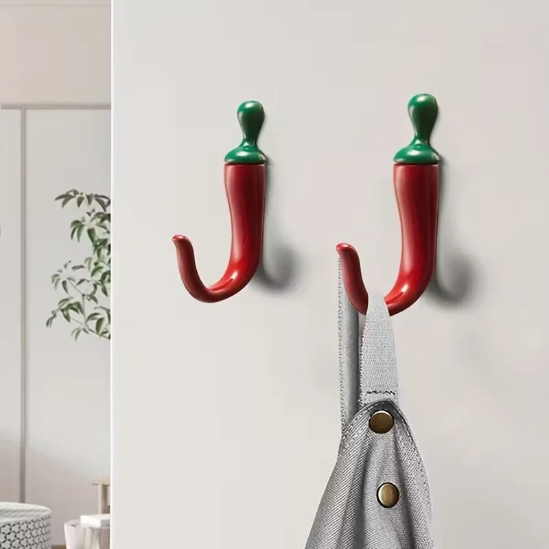 10PC Pepper Shaped Wall Hooks  - Home Bathroom Organizer recension och pris