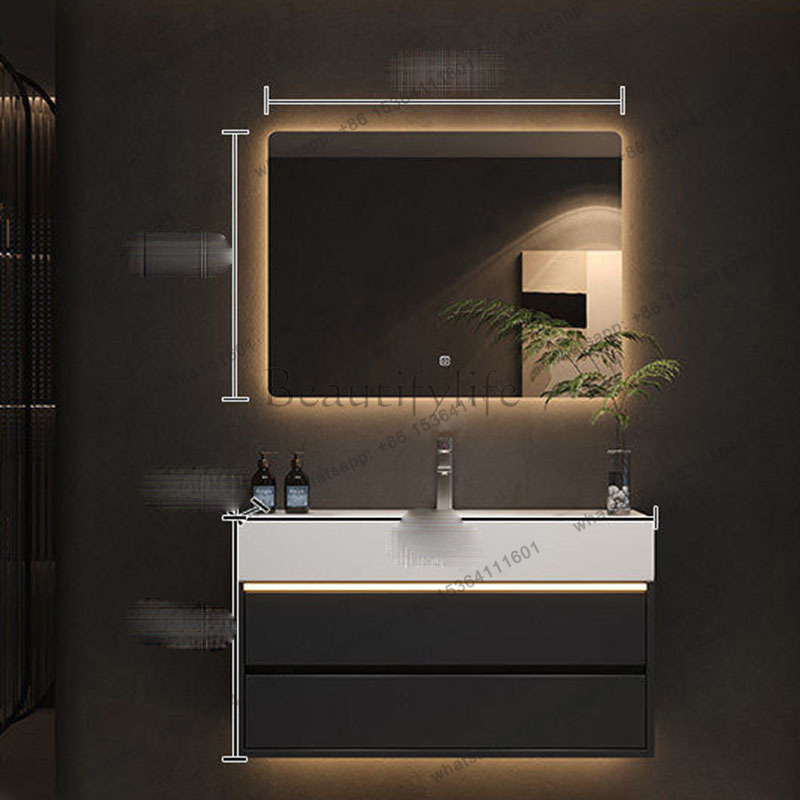 YJ Luxury Drawers Cupboard Pap - Home Bathroom Vanity Combo recension och pris