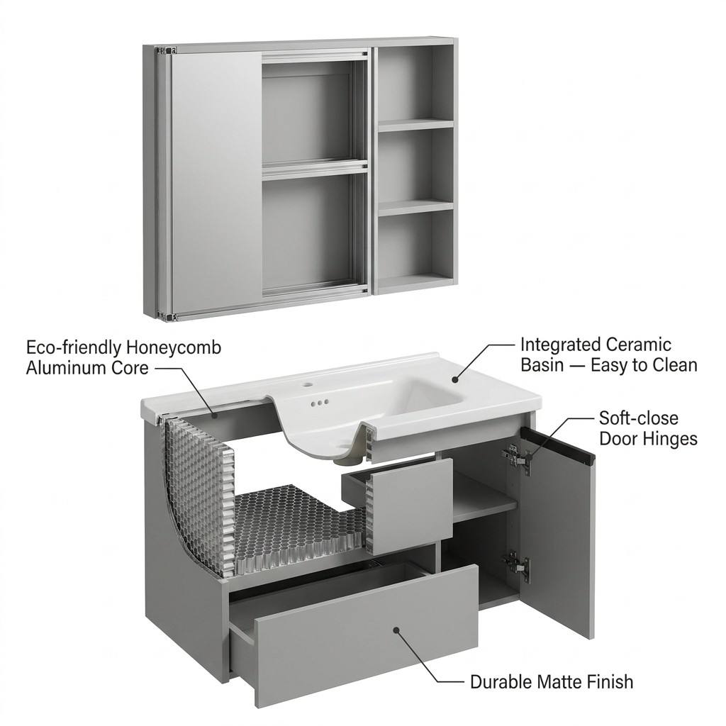 Bathroom CabinetModern Eco-Fri - Home Bathroom Vanity Combo recension och pris